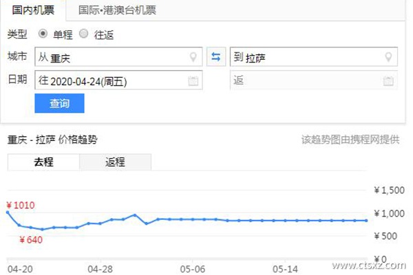 重慶到拉薩旅游費(fèi)用